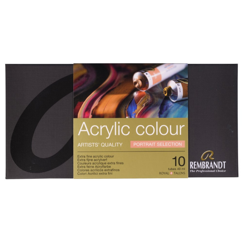 Rembrandt portrait zestaw 10 farb akrylowych 40ml