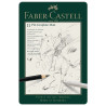 Faber-Castell zestaw 8 ołówków pitt graphite matt + akcesoria