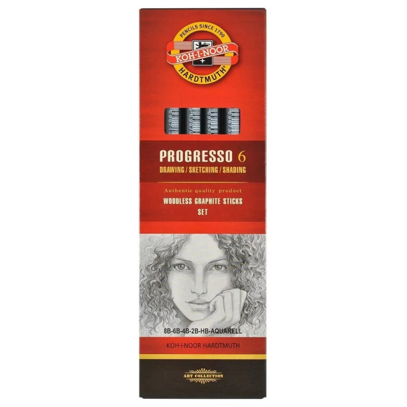 Koh-i-noor progresso set of 6 pencils