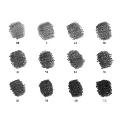 Staedtler mars lumograph full graphite set of 12 pencils