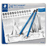 Staedtler mars lumograph set of 24 pencils