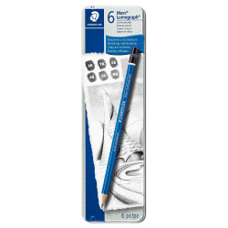 Staedtler mars lumograph set of 6 pencils