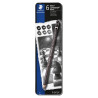 Staedtler set of 6 Mars Lumograph black pencils