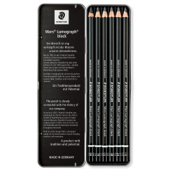 Staedtler zestaw 6 ołówków Mars Lumograph black