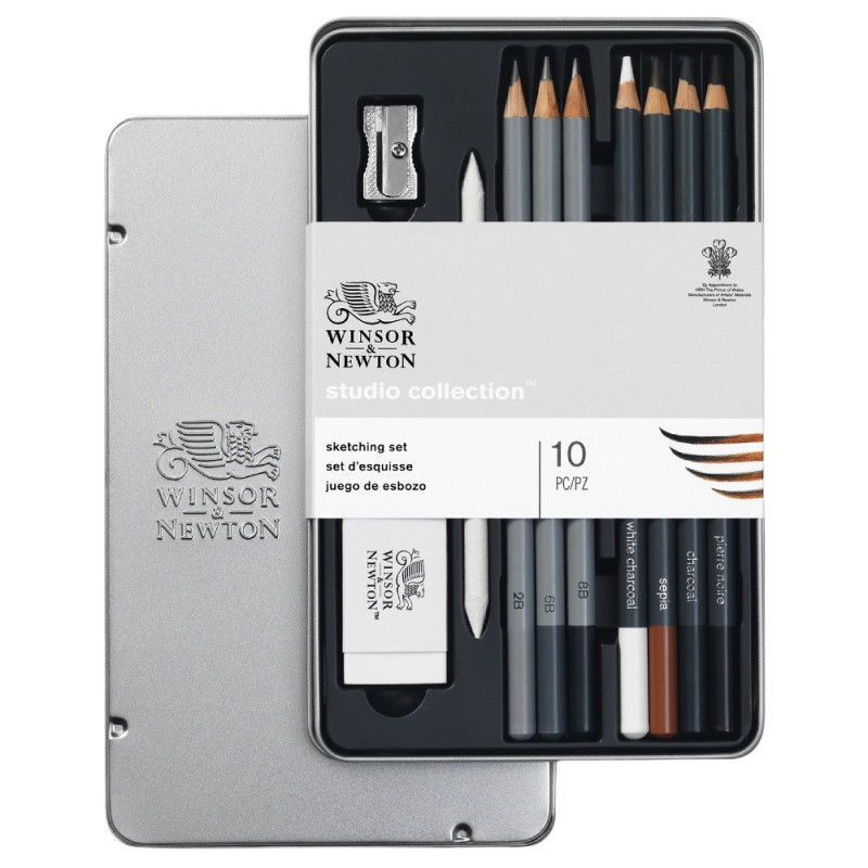 Winsor&Newton studio collection sketching zestaw 10 sztuk