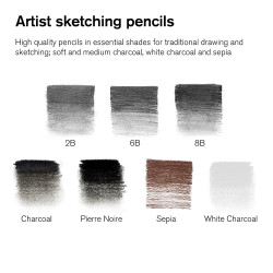 Winsor&Newton studio collection sketching zestaw 10 sztuk