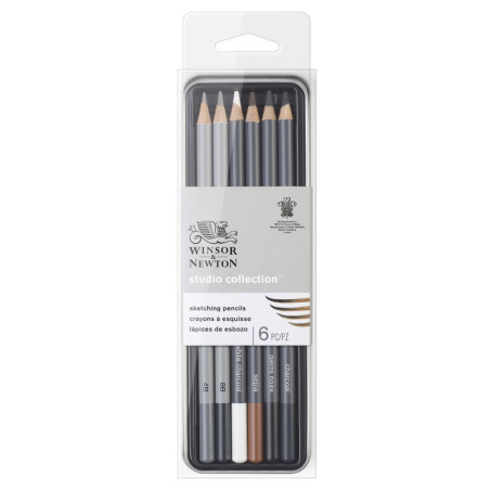 Winsor&amp;Newton studio collection sketching set of 6 pieces