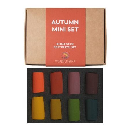 Unison Colour Autumn zestaw suchych półpasteli w sztyfcie 8szt