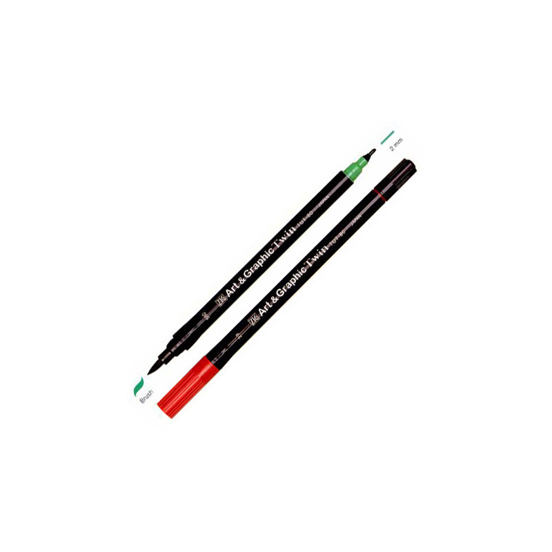 Kuretake flamastry art & graphic twin - sklep plastyczny - szał dla pl
