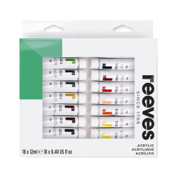 Reeves zestaw farb akrylowych 18x12ml