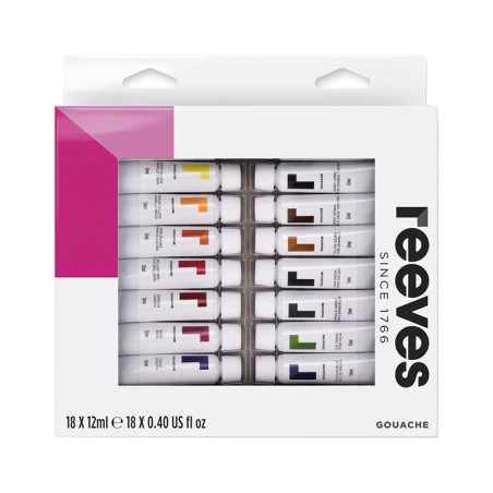 Reeves Zestaw Gwaszy 18x12ml