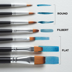 Reeves Watercolor set of 7 synthetic brushes