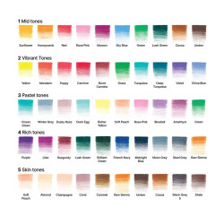 Winsor&Newton studio collection colour zestaw 50 kredek