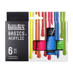 Liquitex basics acrylic paint set Fluorescent 6x22ml