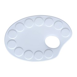 Daler Rowney metal palette oval 13x19cm