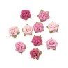 Dp craft paper roses 10 pcs pink and red