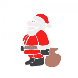 Szablony świąteczne - mikołaj SZAŁ DLA PLASTYKÓW - Profesjonalny Sklep