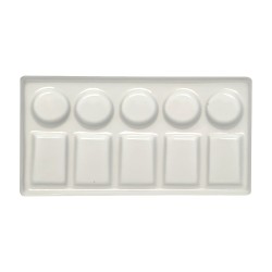 Porcelain palette rectangular 9,5x18cm