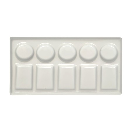 Porcelain palette rectangular 9,5x18cm