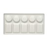 Porcelain palette rectangular 9,5x18cm