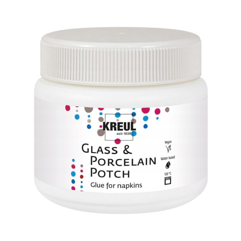 Kreul glass&porcelain potch 150ml napkin glue
