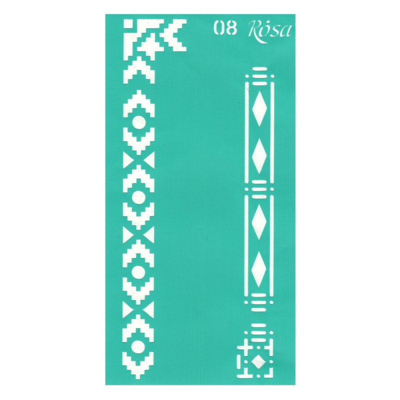 Rosa talent self-adhesive stencil 9x17cm