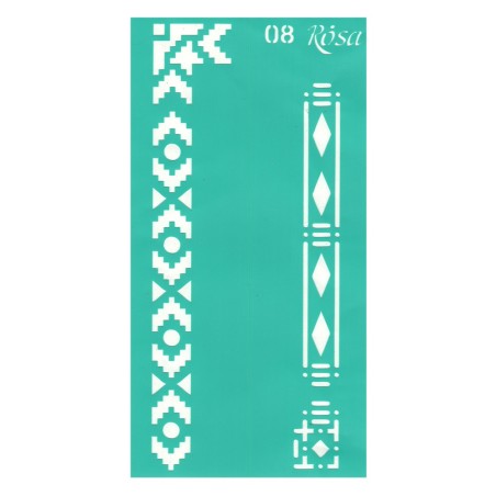 Rosa talent self-adhesive stencil 9x17cm