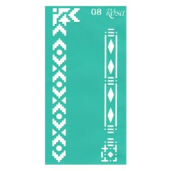 Rosa talent self-adhesive stencil 9x17cm