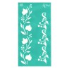 Rosa talent self-adhesive stencil 9x17cm