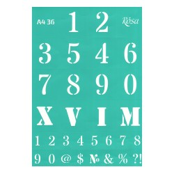 Rosa talent A4 self-adhesive stencil