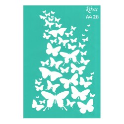 Rosa talent A4 self-adhesive stencil