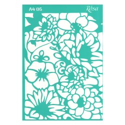 Rosa talent A4 self-adhesive stencil