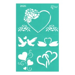 Template Rosa Talent 13x20cm