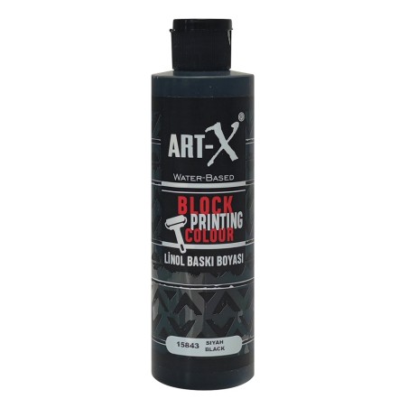 Rich linocut paint art-x black 240ml