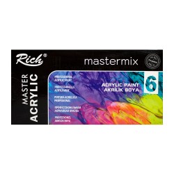 Rich master acrylic mastermix acrylic paint set 6x60ml