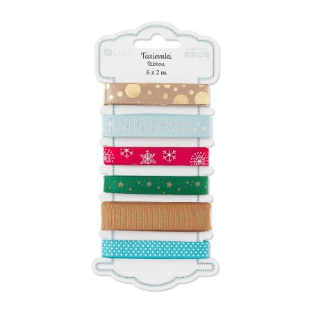 DP Craft lovable christmas ribbon set 6 x 2m