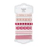 DP Craft festive red zestaw tasiemek 6 x 2m