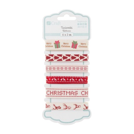 DP Craft scandi christmas zestaw tasiemek 6 x 2m