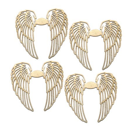DP Craft wood shapes wings 13 x 14cm 4 pieces