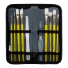 Daler Rowney simply mixed media synthetic brush set in case 10
