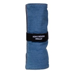 Koh i noor denim rolling pencil case for 24 crayons