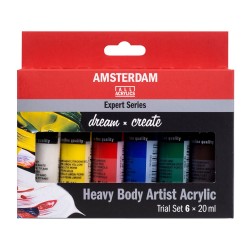 Talens Amsterdam expert zestaw farb akrylowych 6x20ml