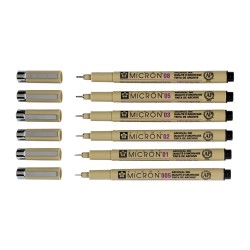 Sakura pigma micron zestaw cienkopisów 4+2 gratis