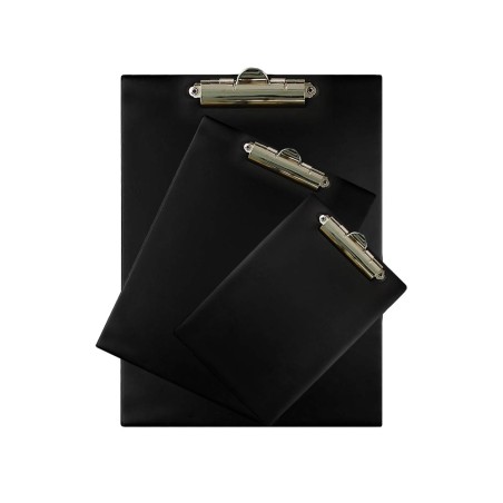 Tres clipboard pad with clip black