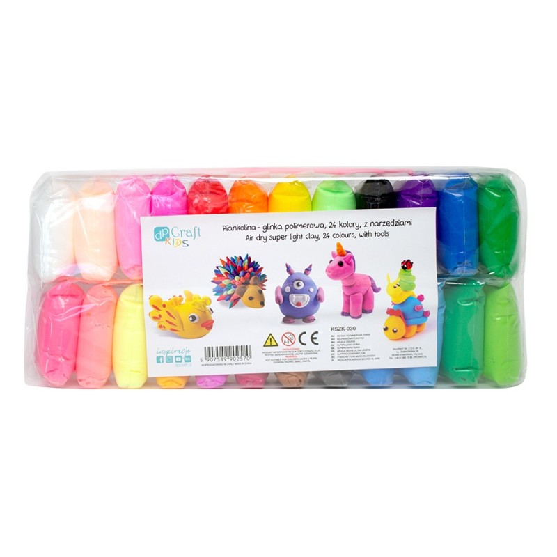 DP Craft foamcolor polymer clay 24 colors + tools