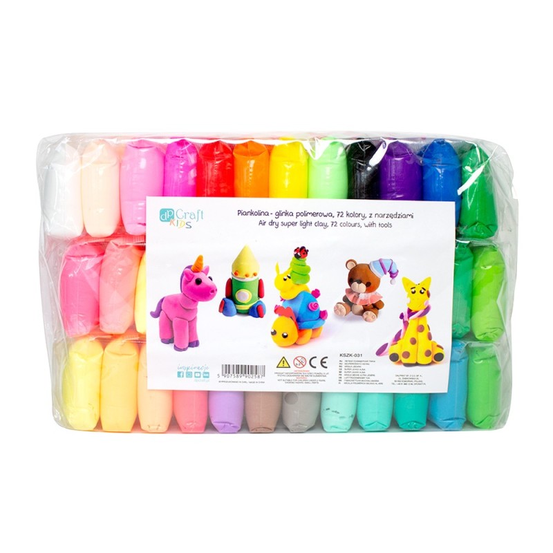 DP Craft foamcolor polymer clay 72 colors + tools