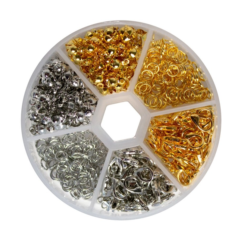 DP Craft zestaw półfabrykatów do biżuterii 500 sztuk