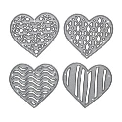 DP Craft set of heart punches 4 pieces