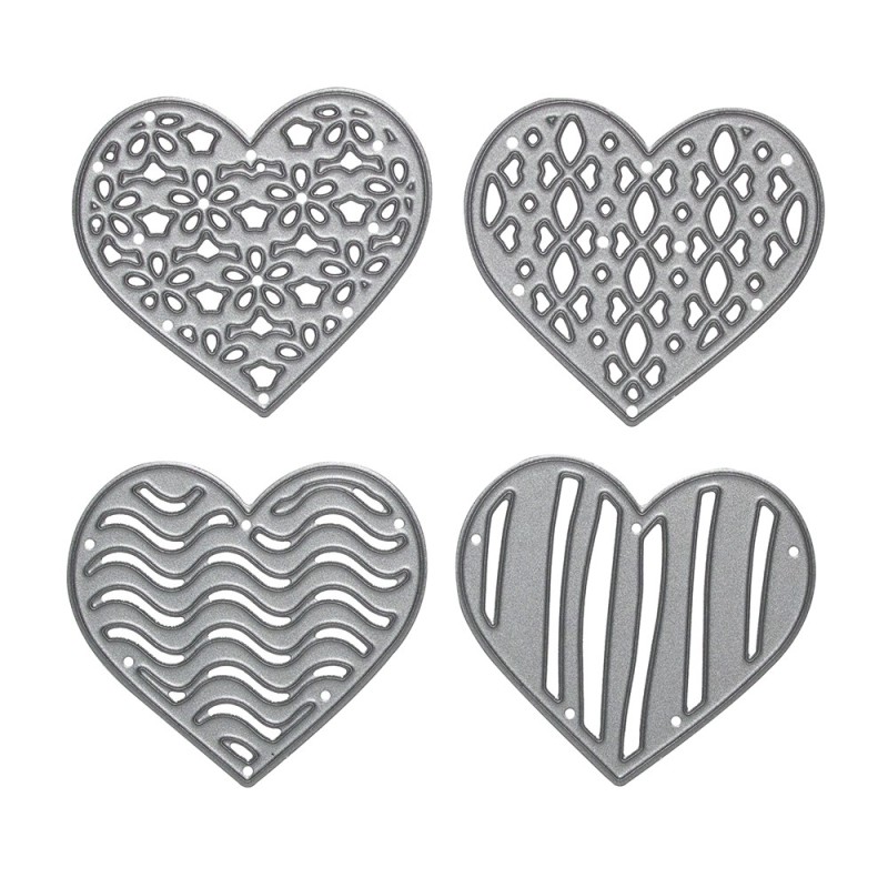 DP Craft set of heart punches 4 pieces