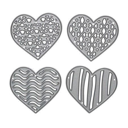 DP Craft set of heart punches 4 pieces